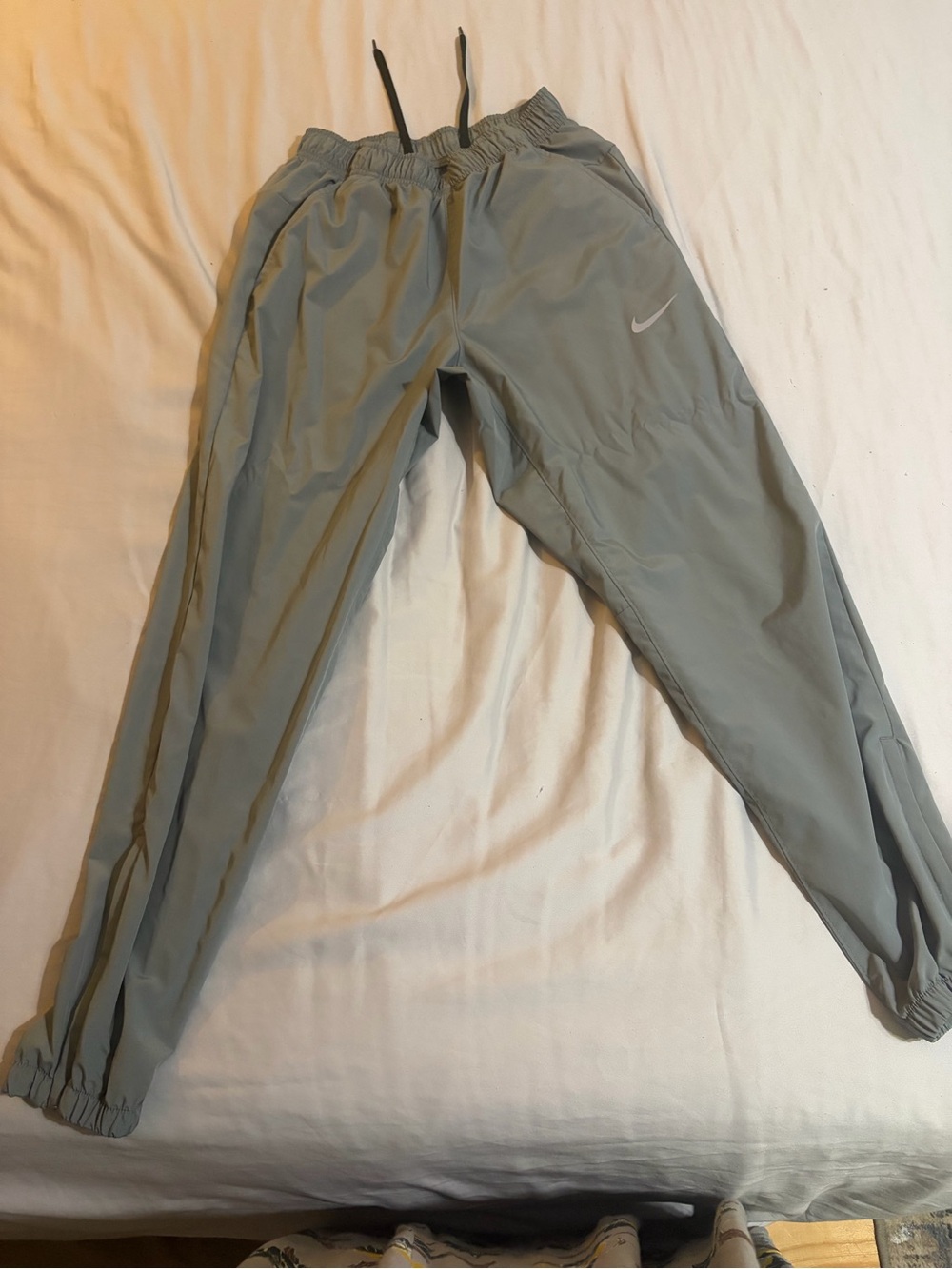 Nike Kids Light Gray Drawstring Joggers